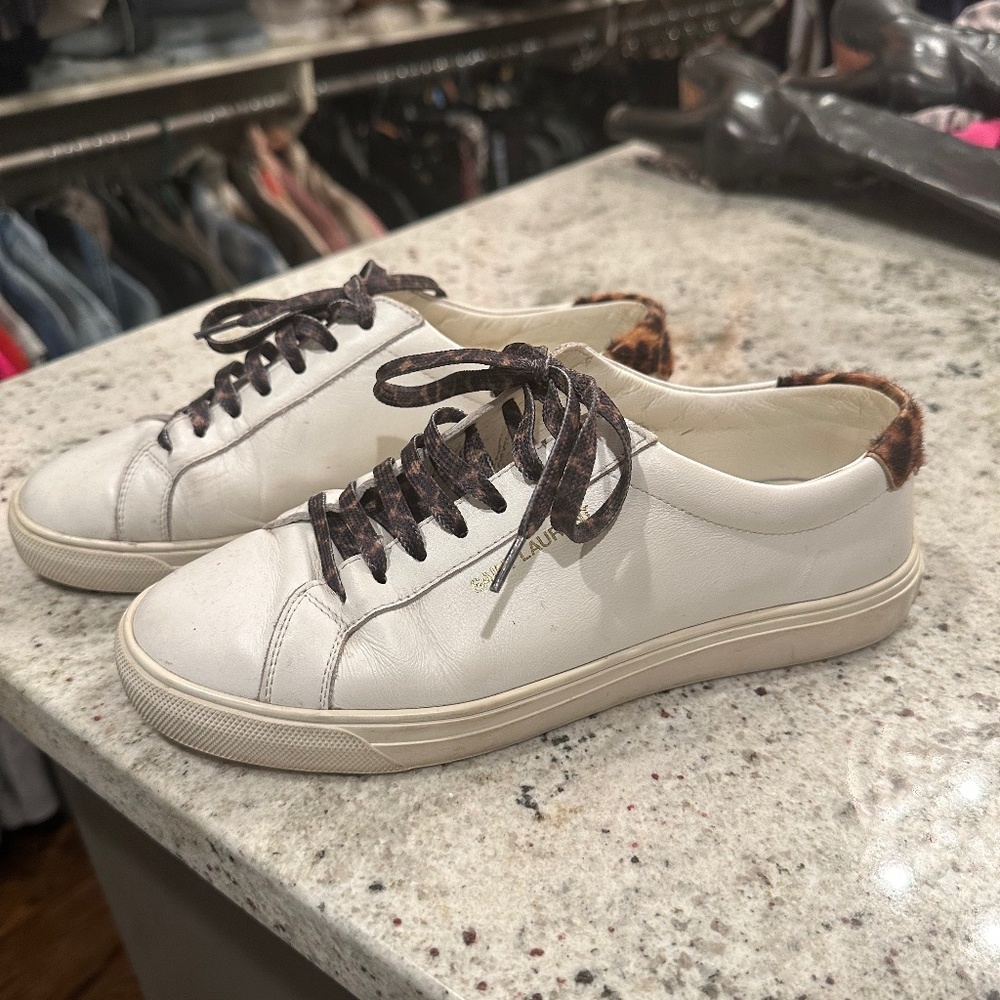 Saint Laurent Andy leopard sneaker 36.5